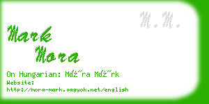 mark mora business card